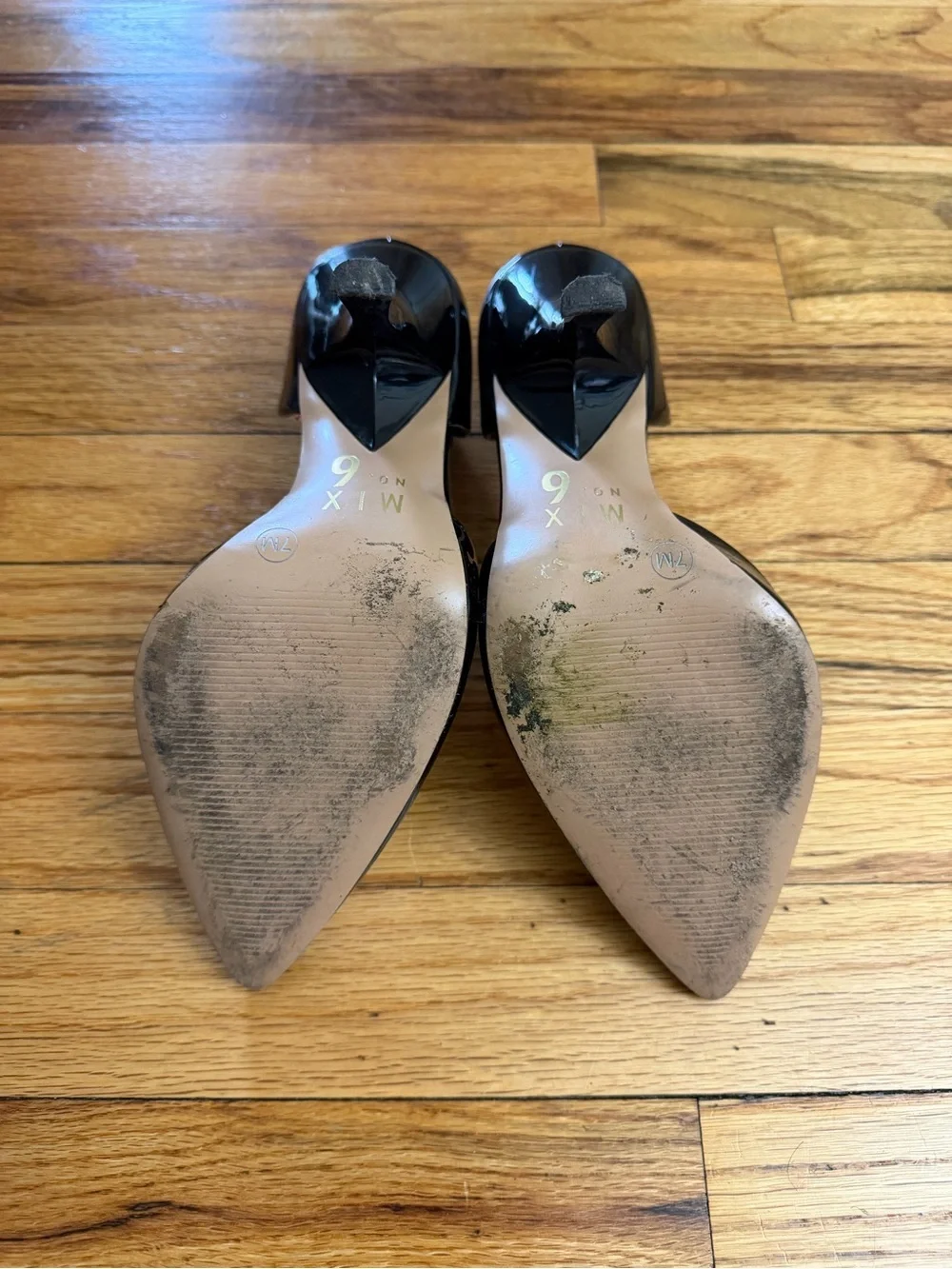 Black Patent Leather Heels Size 7